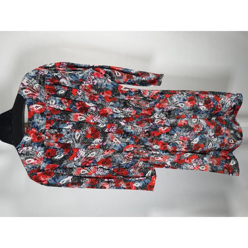 The Kooples Paisley Flowers Mini Wrap Dress 100% Viscose US Large /FR 3 NWT $395 - Picture 4 of 9